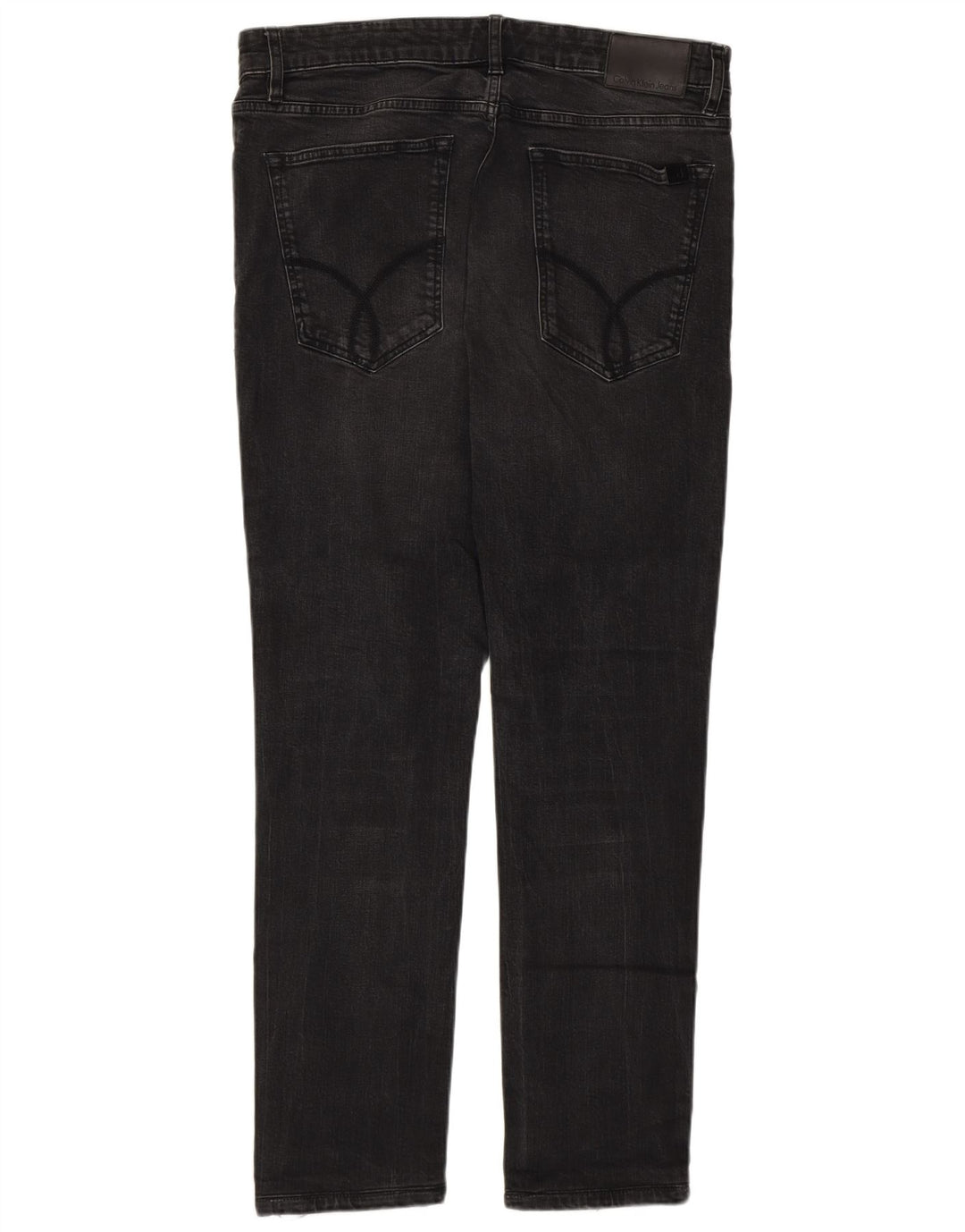 Jeans affusolati da uomo Calvin Klein W33 L29 cotone grigio