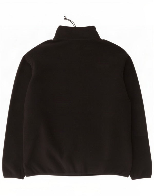 Marks & Spencer Giacca in pile da uomo UK 40 Large Nero Poliestere