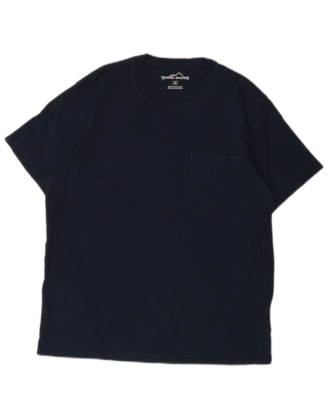 T-shirt da uomo EDDIE BAUER Top medio in cotone blu navy
