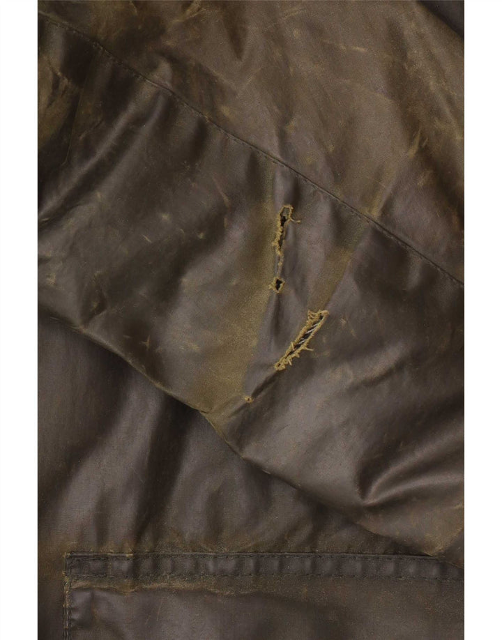 Barbour Mens Bedale Giacca in cotone cerato UK 46 XL Cachi