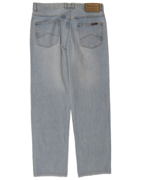 Jeans dritti da uomo Marlboro Classics W33 L34 cotone blu