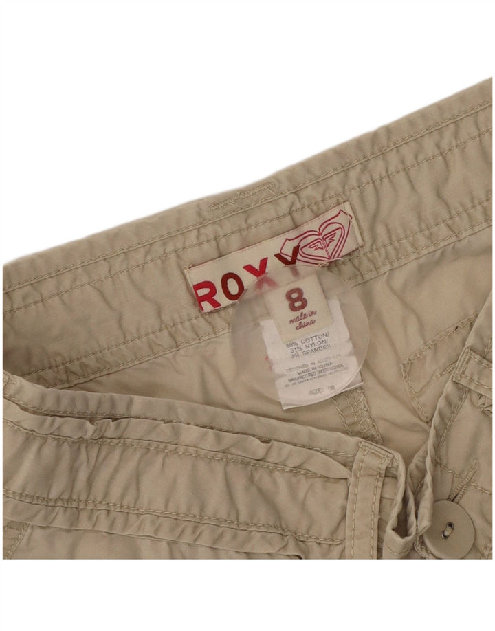 Pantaloni caldi da donna Roxy UK 8 piccoli W32 cotone beige