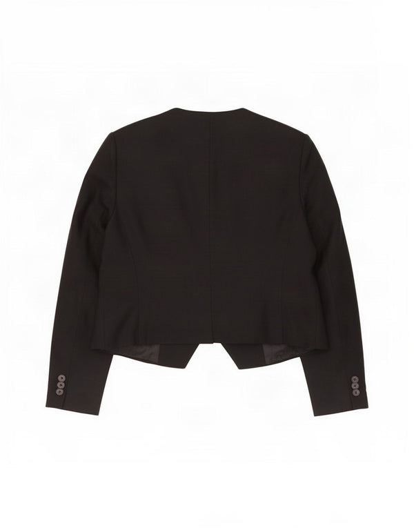 Giacca blazer a 1 bottone da donna Zara UK 18 XL viscosa nera