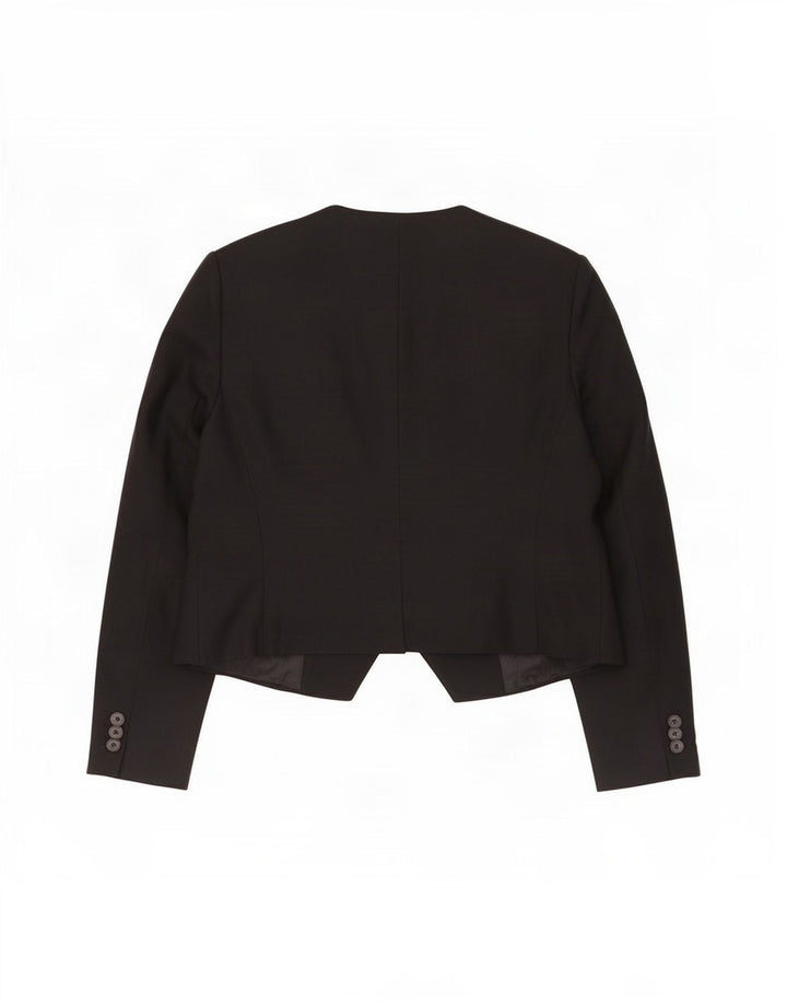 Giacca blazer a 1 bottone da donna Zara UK 18 XL viscosa nera