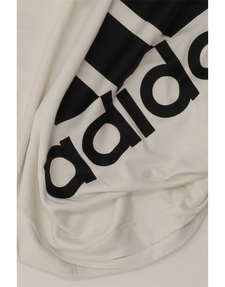 Maglietta grafica da uomo Adidas Top bianca media