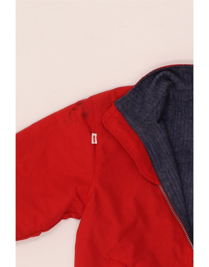 ASICS Girls Windbreaker Jacket 11-12 Years Red Polyester Vintage Asics and Second-Hand Asics from Messina Hembry 