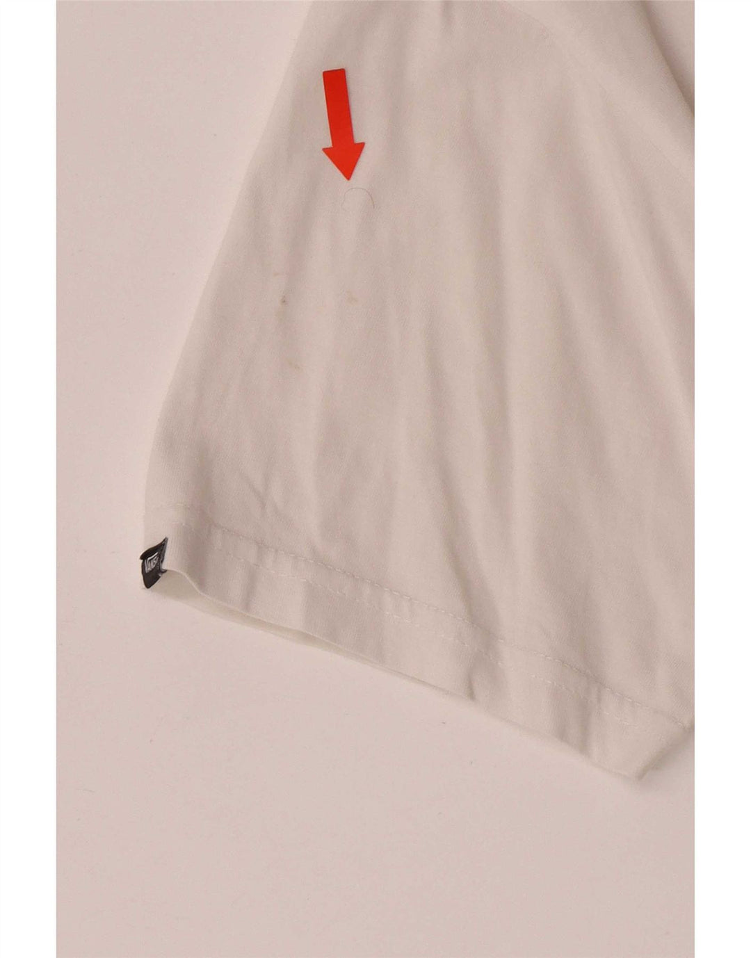 T-shirt grafica da uomo con vestibilità classica Vans, piccola, in cotone bianco