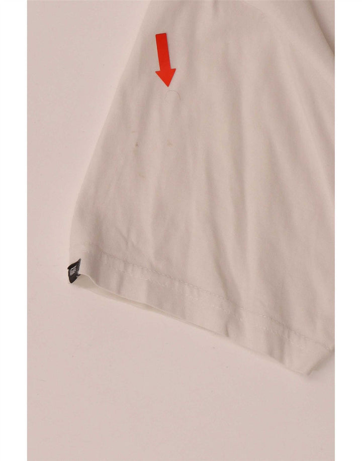 T-shirt grafica da uomo con vestibilità classica Vans, piccola, in cotone bianco