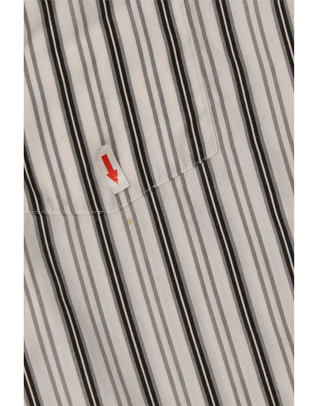 Camicia vintage da uomo a righe bianche grandi