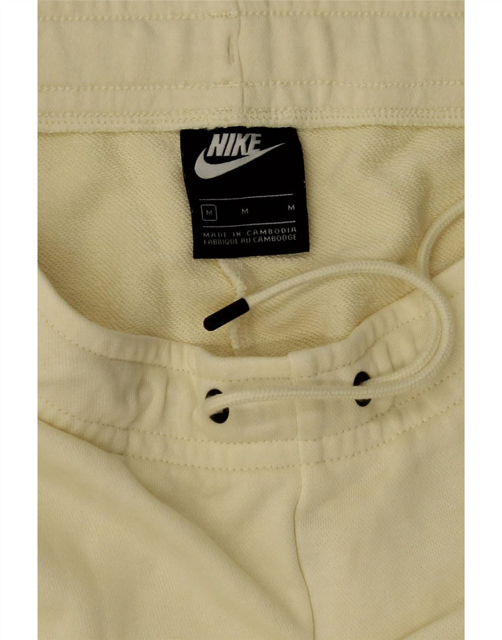 NIKE Womens Sport Shorts UK 14 Medium Off White Cotton Vintage Nike and Second-Hand Nike from Messina Hembry 