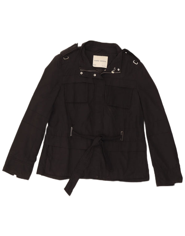 Giacca militare da donna Zara UK 18 XL cotone nero