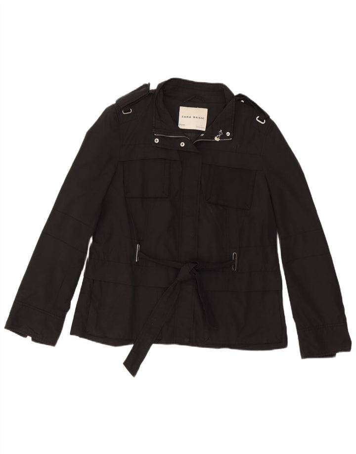 Giacca militare da donna Zara UK 18 XL cotone nero