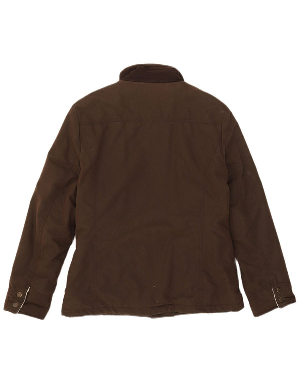Crew Clothing Giacca da donna in cotone cerato Sherpa UK 12 Medio Cachi