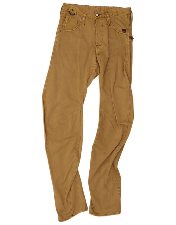 Pantaloni casual slim da uomo G-Star W29 L34 cotone marrone