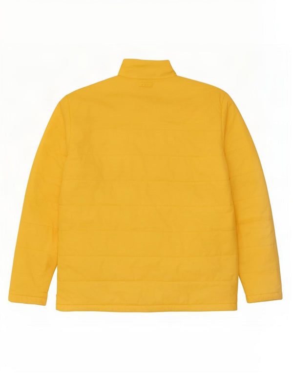Giacca imbottita foderata da uomo Lands End IT 50/52 2XL Nylon giallo