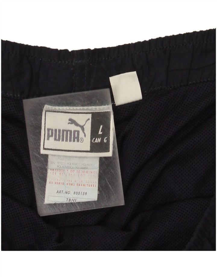 Pantaloni da tuta da donna Puma UK 16 Large Blu Navy Poliestere