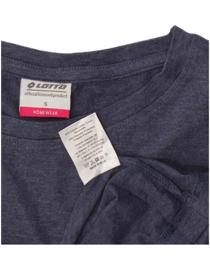 T-shirt da donna Lotto Top UK 10 Small Blu Navy in cotone