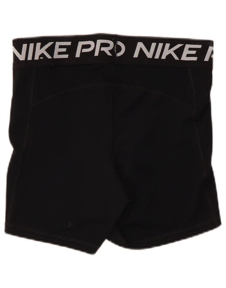 Pantaloncini sportivi Nike Dri Fit Graphic da donna UK 12 Medium Nero Poliestere