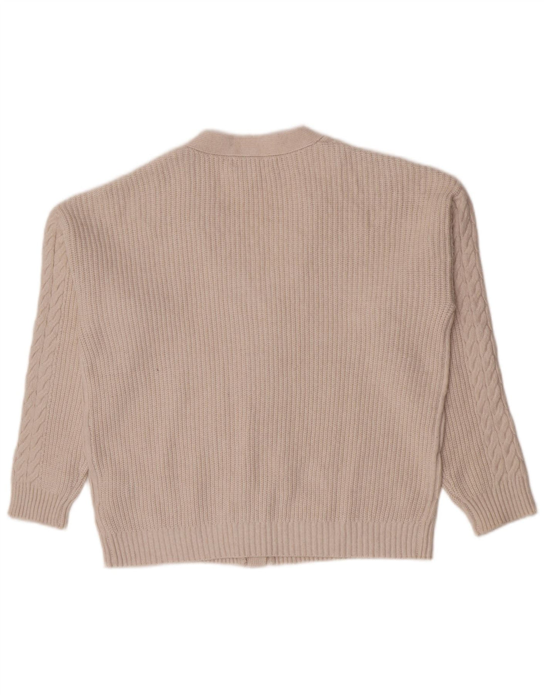 Maglione cardigan da donna Marks & Spencer UK 14 Poliestere beige medio
