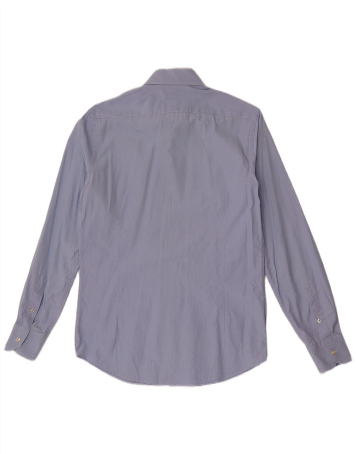 MASSIMO DUTTI Camicia da uomo Taglia 38 38 Gessato blu medio