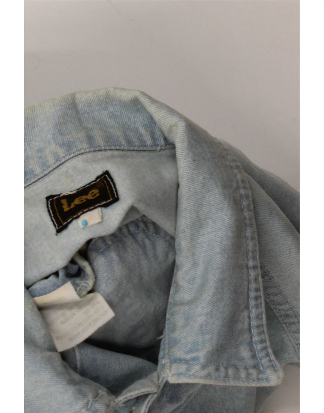 Gilet in denim da donna LEE UK 14 grande cotone blu