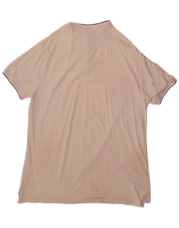 Polo da uomo vestibilità casual Massimo Dutti 2XL cotone bianco