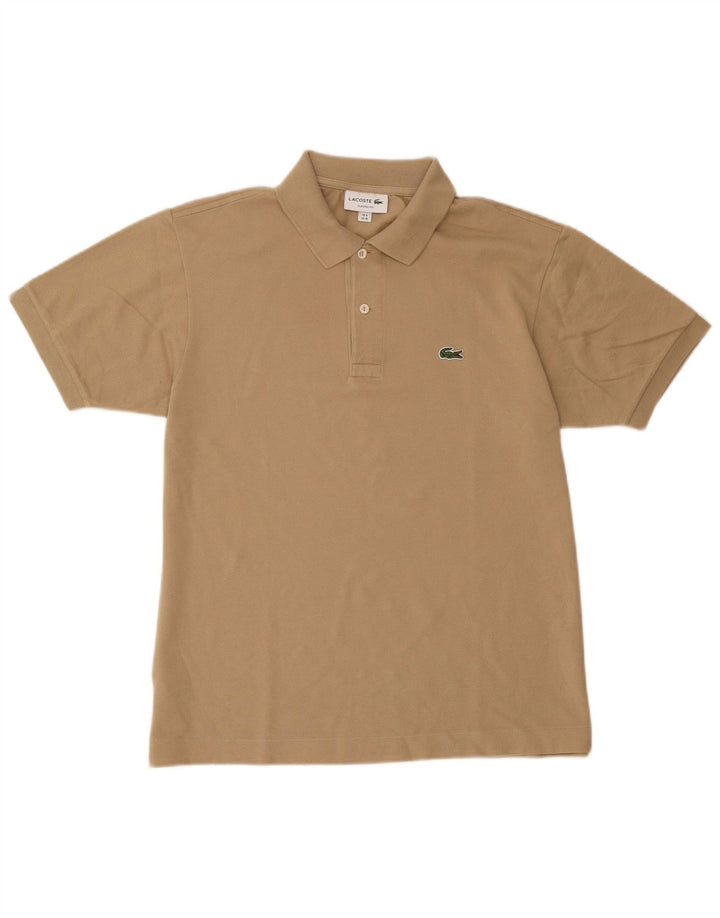 Polo da uomo Lacoste vestibilità classica taglia 4 cotone beige medio