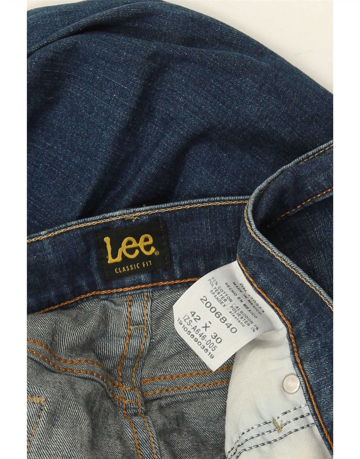 Jeans dritti da uomo Lee Classic Fit W42 L30 cotone blu
