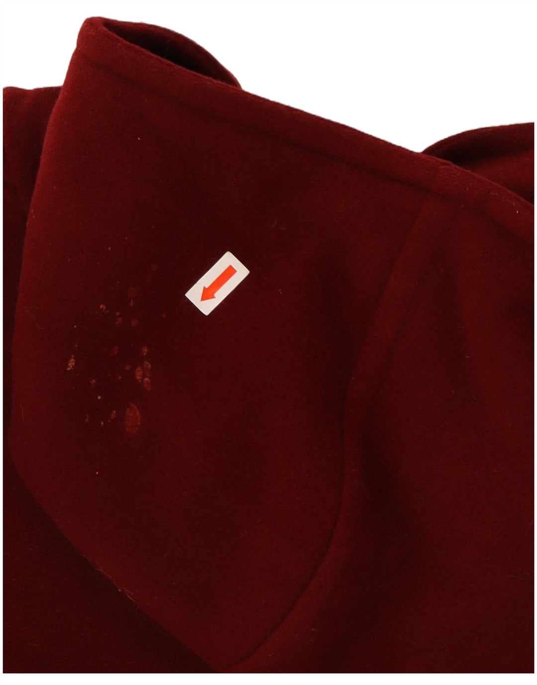 Montgomery con cappuccio da donna vintage IT 52 2XL Lana rossa