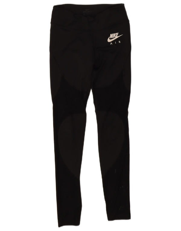 Leggings Nike Air Graphic da donna UK 4 XS poliestere nero