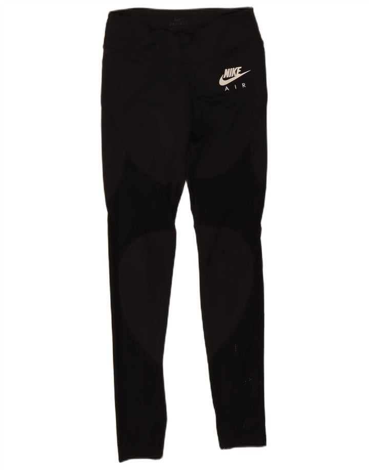 Leggings Nike Air Graphic da donna UK 4 XS poliestere nero