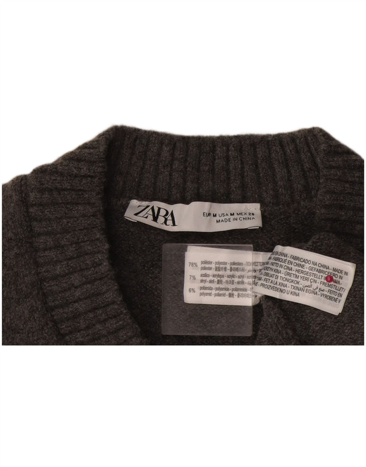 Canotta canotta da donna Zara UK 14 Poliestere grigio medio