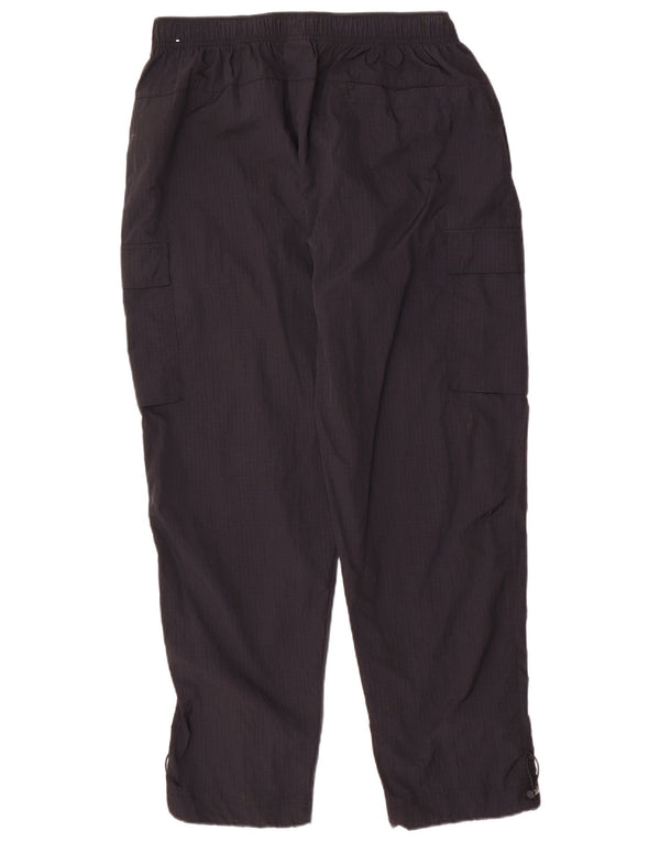 Pantaloni da tuta cargo Nike da uomo XL in nylon nero a quadri
