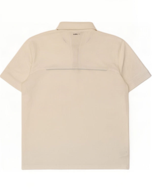 Polo Adidas Climalite da uomo 2XL poliestere bianco