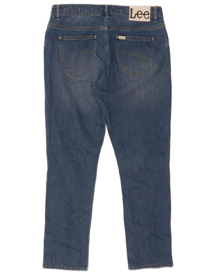 Jeans slim effetto invecchiato Lee da donna W27 L26 cotone blu