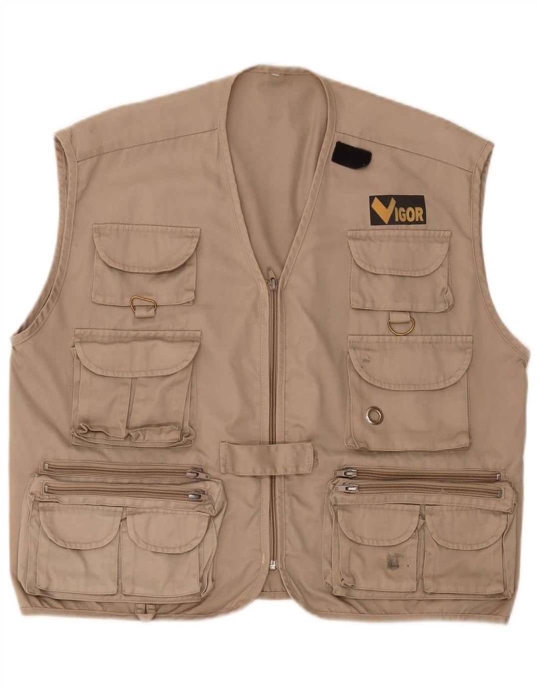 Giacca utilitaria vintage da uomo UK 40 grande beige