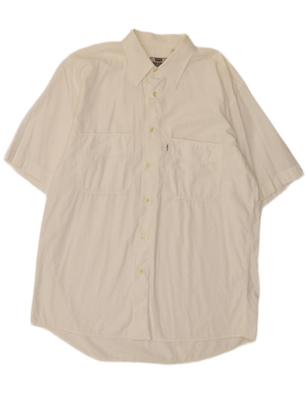 Camicia a maniche corte da uomo Levi's Large bianca