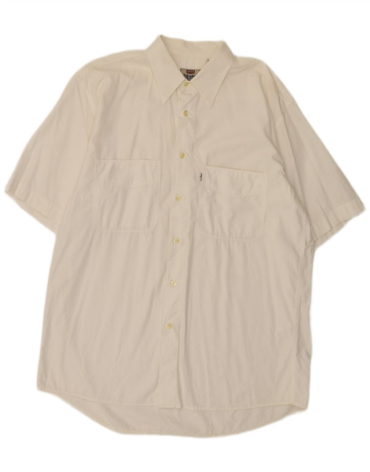 Camicia a maniche corte da uomo Levi's Large bianca