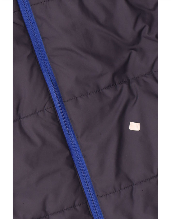 Giacca imbottita con cappuccio Adidas da ragazzo 13-14 anni in poliestere color block blu