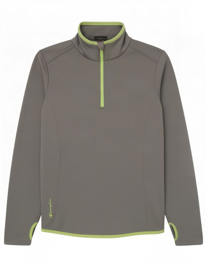 Top da tuta pullover con zip e collo da donna Champion UK 12 Poliestere grigio medio