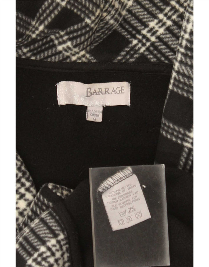 Giacca a vento in pile da donna Barrage UK 14 Poliestere scozzese medio nero