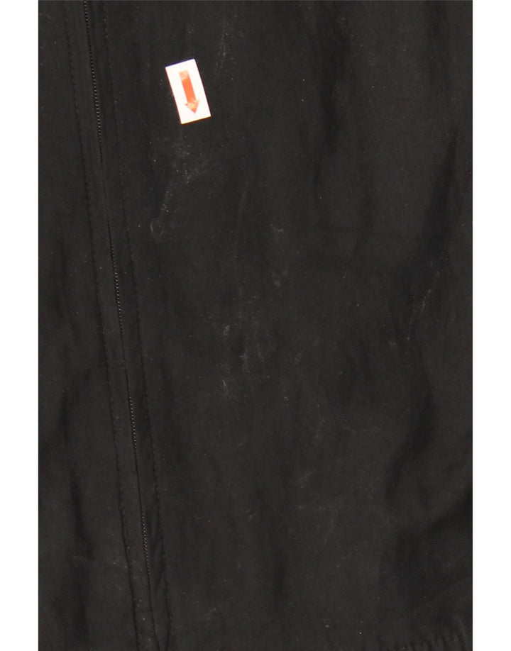 Giacca da ginnastica con cappuccio da donna Adidas UK 14 grande poliestere nero