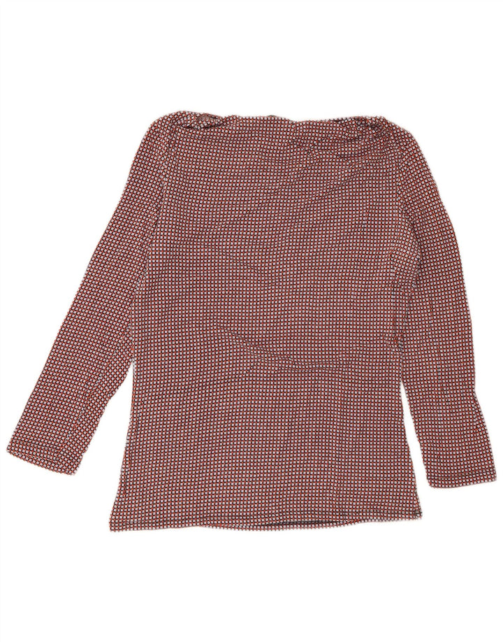 Max Mara Camicetta da fine settimana da donna Top UK 14 Medio multicolore geometrico