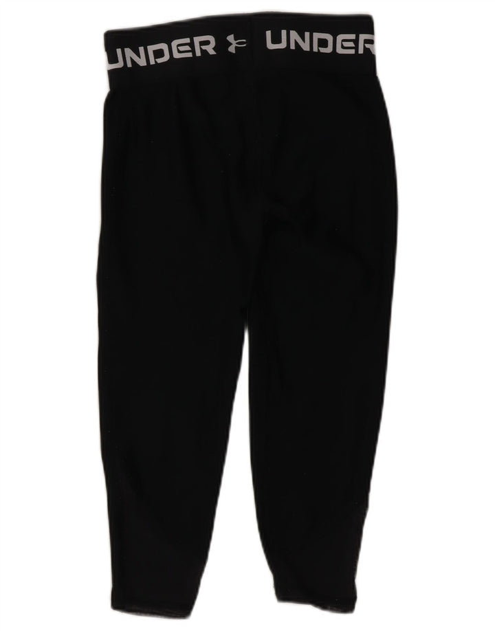 Leggings Capri grafici per ragazze Under Armour 7-8 anni piccoli in poliestere nero