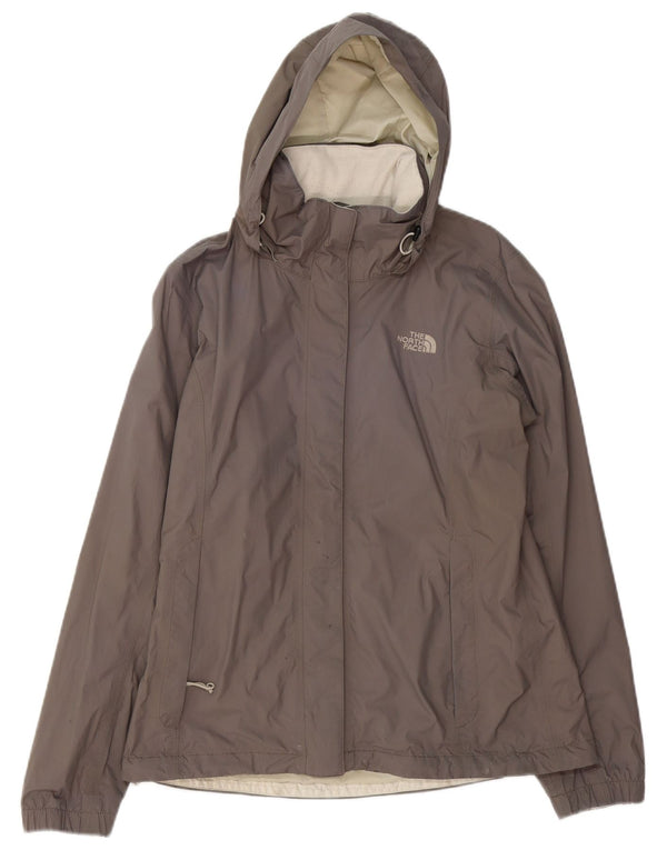 THE NORTH FACE Giacca antipioggia da donna Hyvent con cappuccio UK 14 Grigio medio