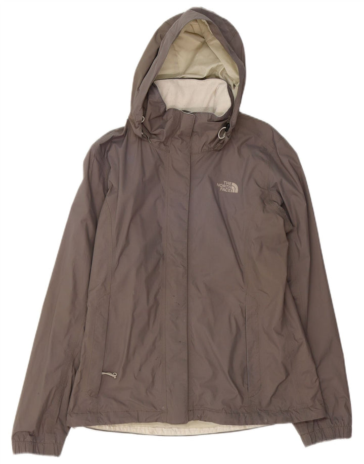 THE NORTH FACE Giacca antipioggia da donna Hyvent con cappuccio UK 14 Grigio medio