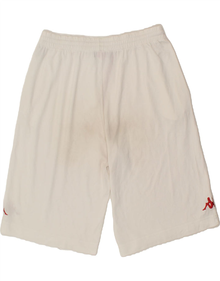 KAPPA Mens Sport Shorts Medium White Polyester Vintage Kappa and Second-Hand Kappa from Messina Hembry 