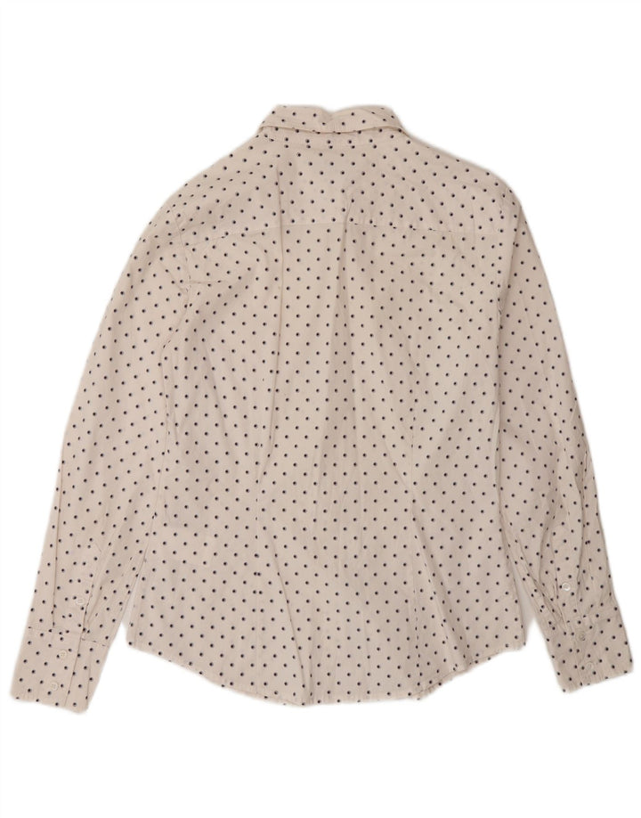 Camicia da donna Max & Co. UK 10 piccola in cotone maculato bianco