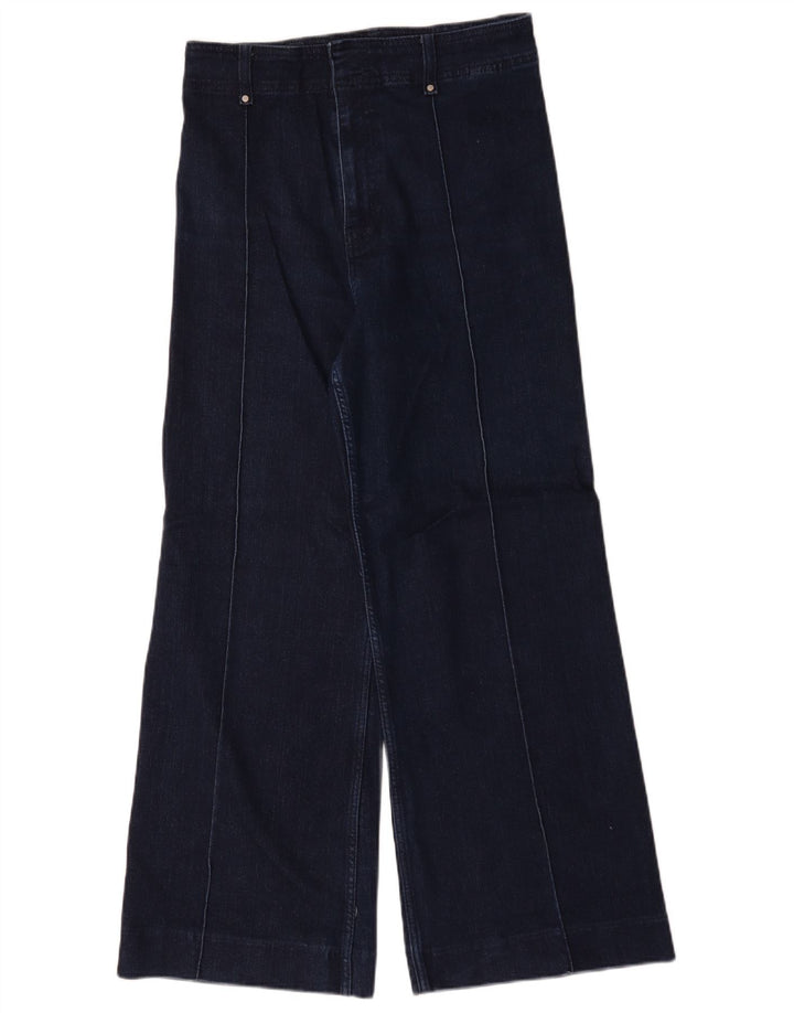 Jeans Zara da donna a gamba larga EU 40 medio W30 L30 blu navy