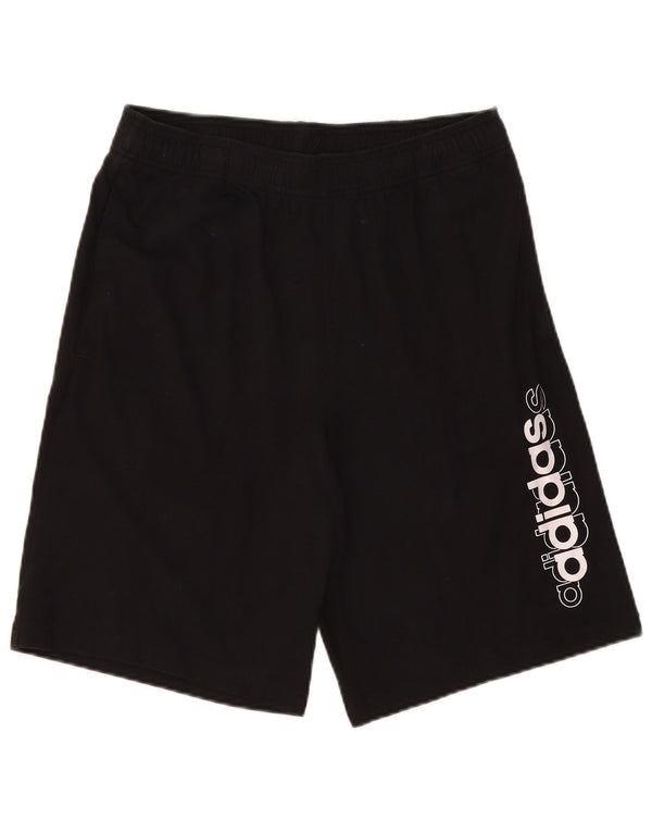 Pantaloncini sportivi Adidas da uomo con grafica media in cotone nero